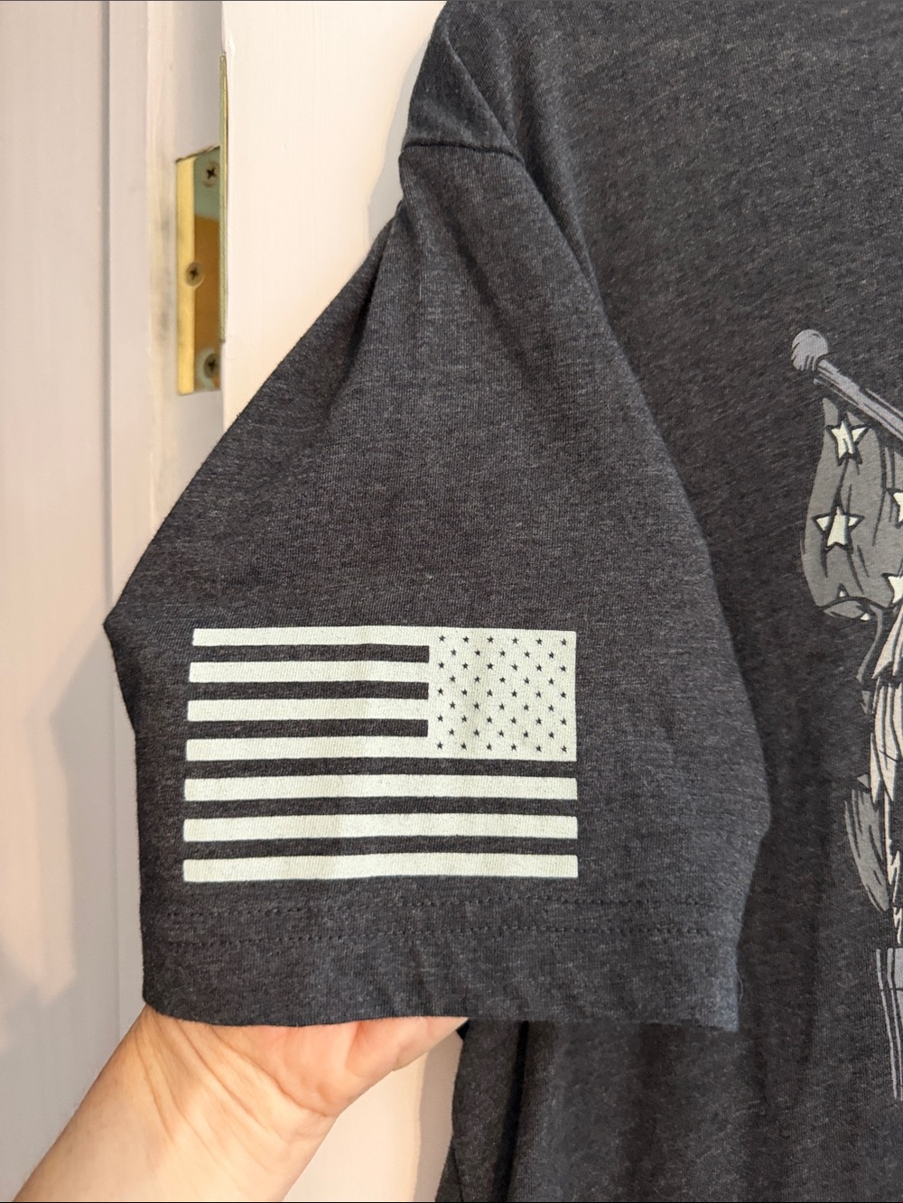 Grunt Style Dark Gray Eagle Graphic Short Sleeve Tee - Picture 4 of 6